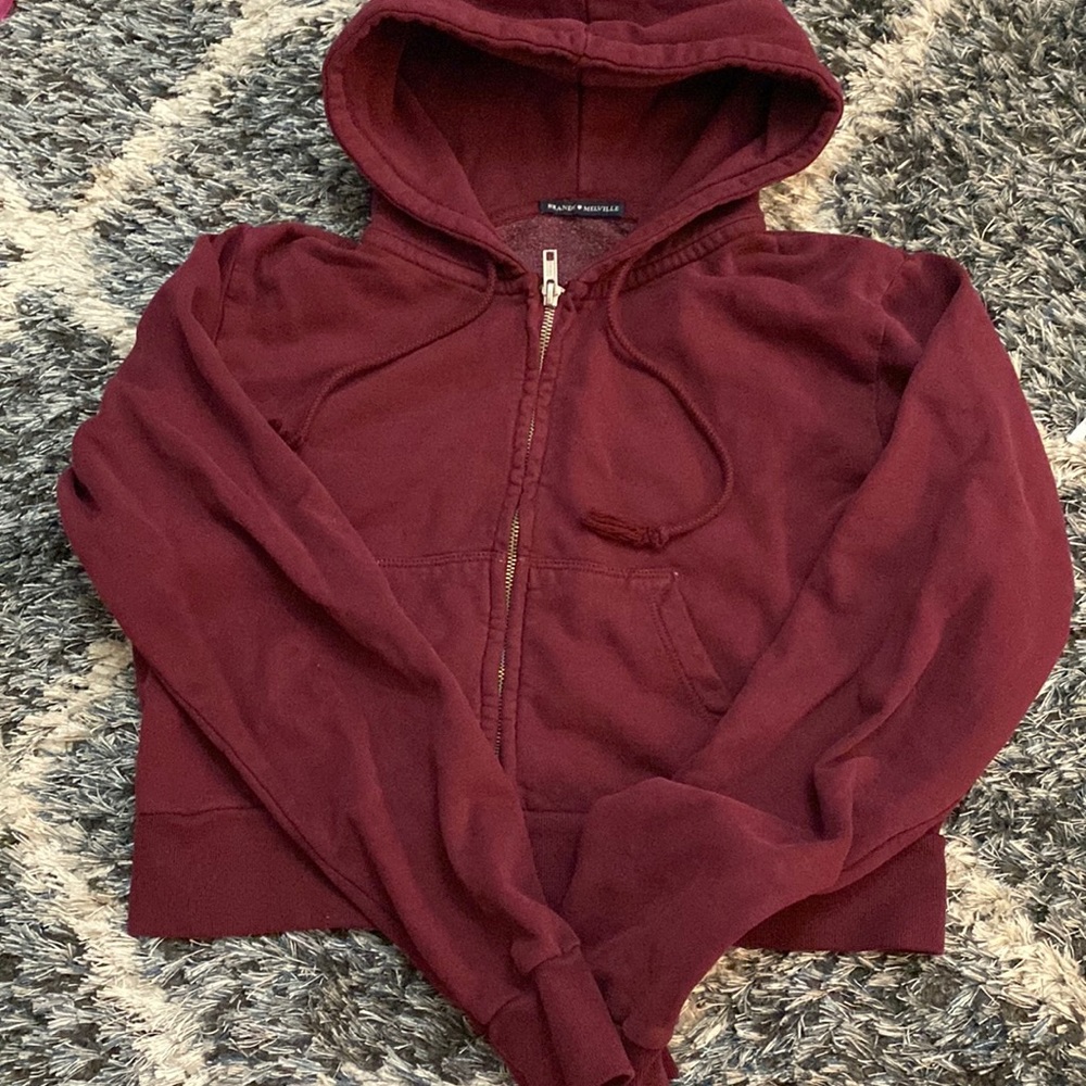 Brandy Melville cropped zip up